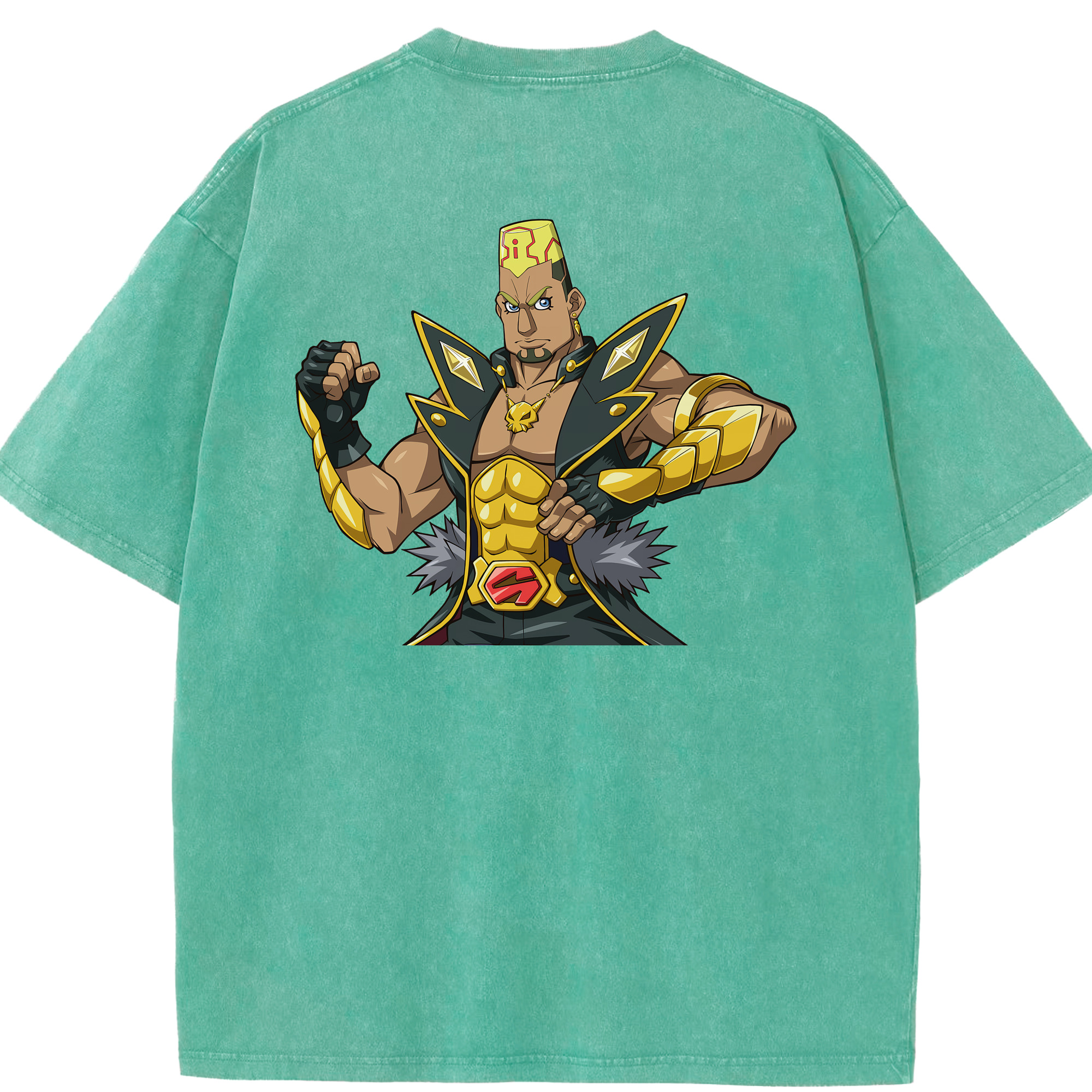 （画像用） 遊☆戯☆王 Yu-Gi-Oh! 綿100% ヴィンテージ風 半袖Tシャツ（背面プリント）